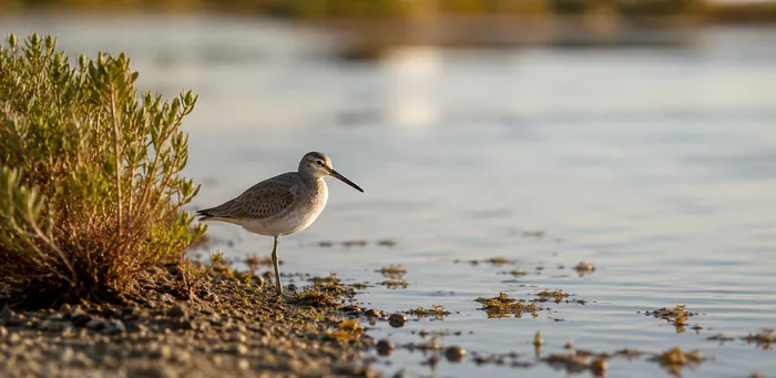 Bird in coastal habitat